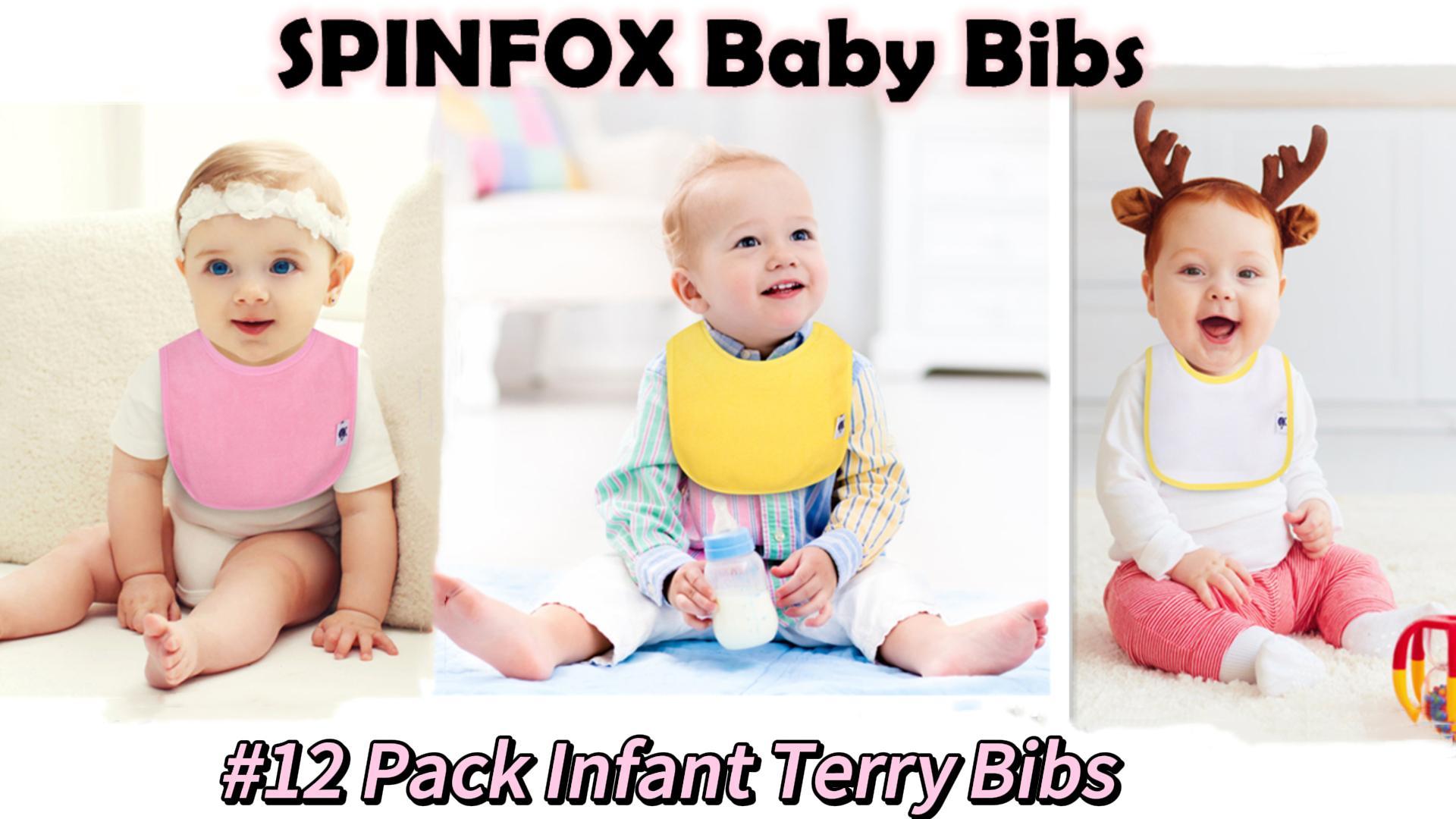 さく♡TEMPLETON♡ BIB PNT Amazon.com: SPINFOX 12 Pack Waterproof Baby Bibs, Infant Drool